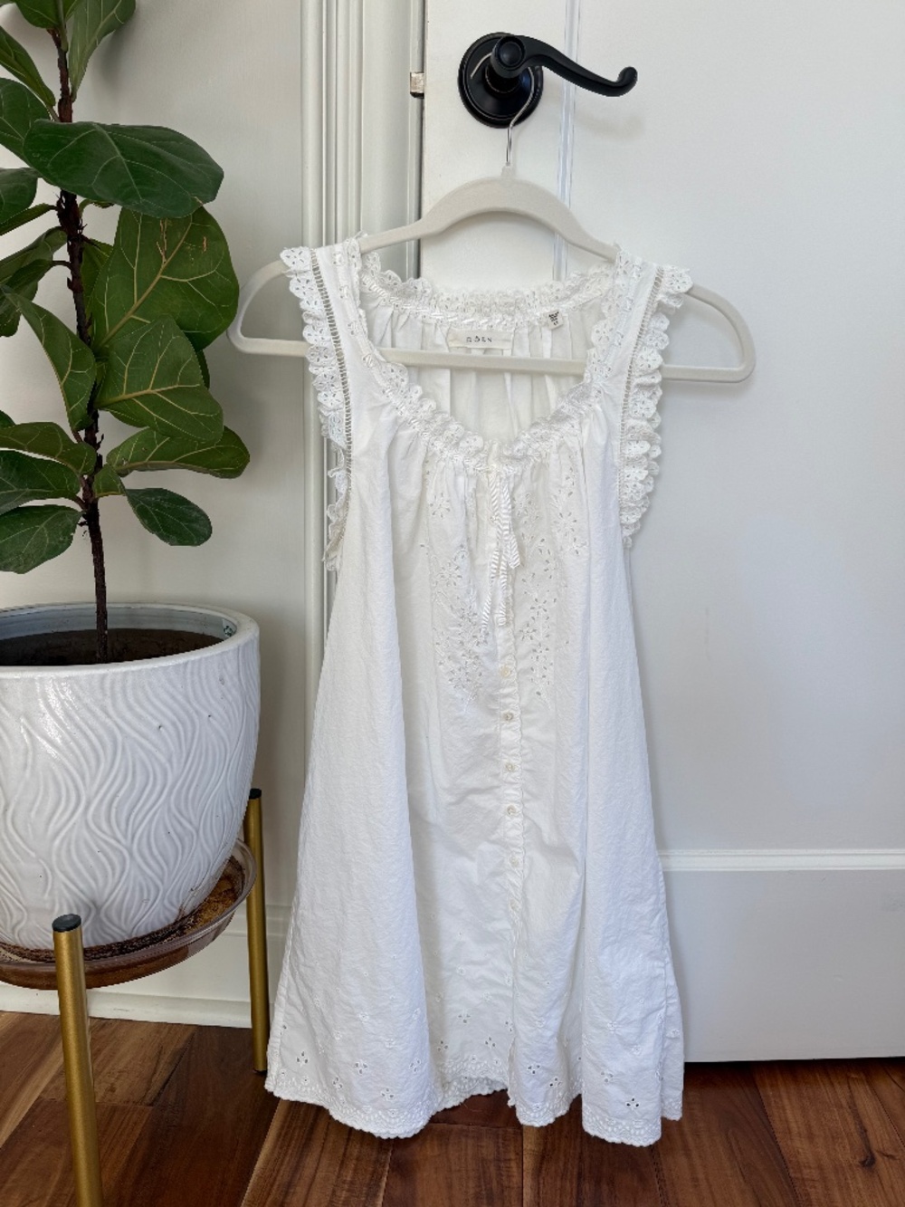 DÔEN Nessie Dress in Salt XS